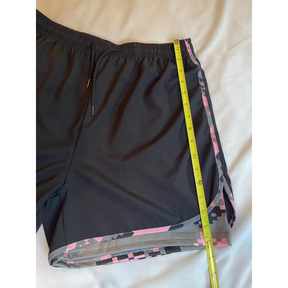 Lot 3 Womens 2-in-1 Running Shorts XL Compression Liner Phone Pocket Pink Camo - Picture 6 of 15